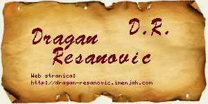 Dragan Resanović vizit kartica
